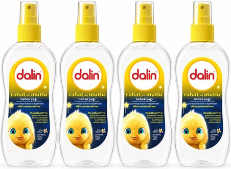 Dalin Bebek Yağı 200ML Sprey Rahat ve Mutlu (4 Lü Set)