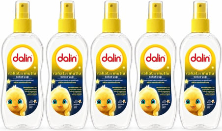 Dalin Bebek Yağı 200ML Sprey Rahat ve Mutlu (5 Li Set)