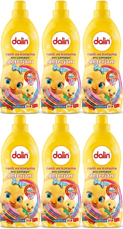 Dalin Sıvı Çamaşır Deterjanı 1500 ML Renk ve Koruma (Hipoalerjenik) (6 Lı Set)