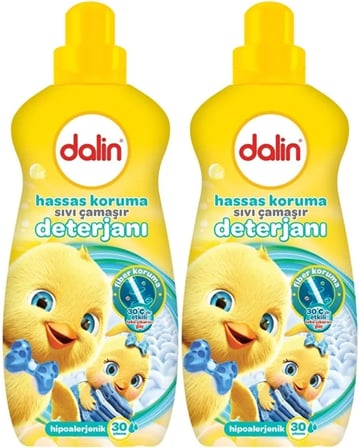Dalin Sıvı Çamaşır Deterjanı 1500 ML Hassas Koruma (Hipoalerjenik) (2 Li Set)
