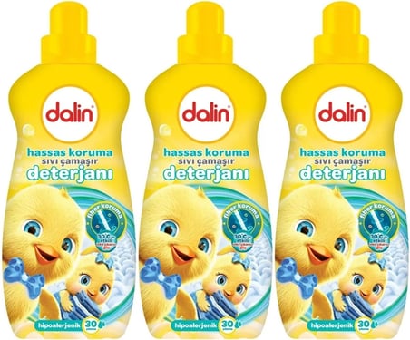 Dalin Sıvı Çamaşır Deterjanı 1500 ML Hassas Koruma (Hipoalerjenik) (3 Lü Set)