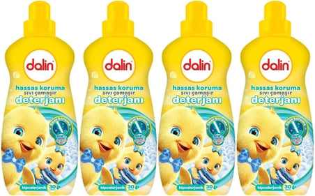 Dalin Sıvı Çamaşır Deterjanı 1500 ML Hassas Koruma (Hipoalerjenik) (4 Lü Set)