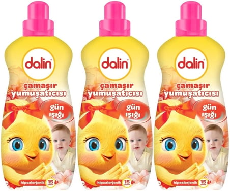 Dalin Çamaşır Yumuşatıcı 1500ML Gün Işığı (Hipoalerjenik) (3 Lü Set)