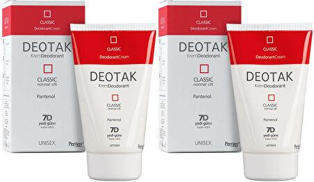 Deotak Krem Deodorant Unisex 35ML Classic (Normal Cilt) (2 Li Set)