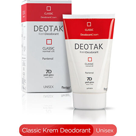 Deotak Krem Deodorant Unisex 35ML Classic (Normal Cilt) (6 Lı Set)