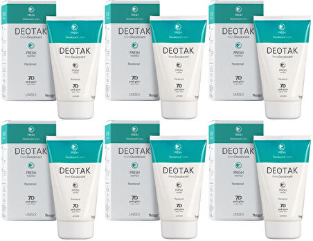 Deotak Krem Deodorant 35ML Fresh (Mentol) (6 Lı Set)