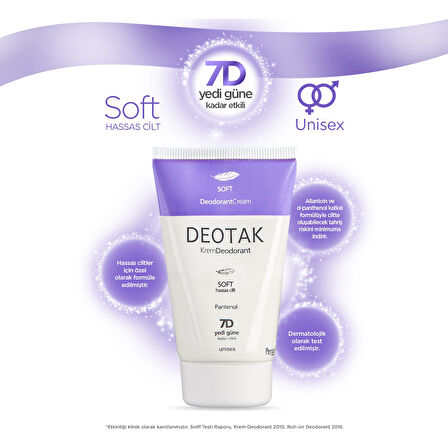 Deotak Krem Deodorant 35ML Soft (Hassas Cilt) (5 Li Set)