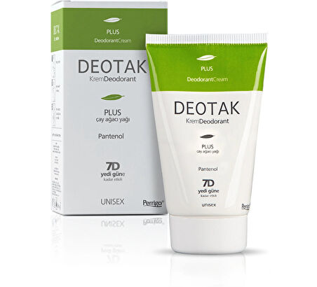 Deotak Krem Deodorant Unisex 35ML Plus (Çay Ağaçı Yağı) (4 Lü Set)