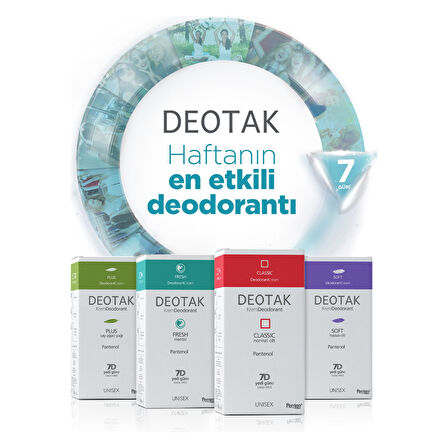 Deotak Krem Deodorant Unisex 35ML (Normal Cilt/Mentol/Hassas/Çay Ağacı Yağı) Karma (8 Li Set)