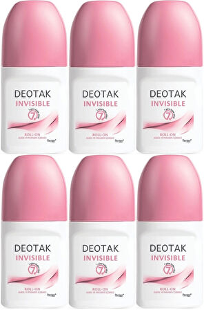 Deotak Roll-On 35ML Invısıble (Women/Kadın) (6 Lı Set)