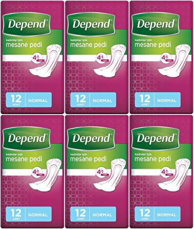 Depend Mesane Pedi Kadın Normal 72 Adet