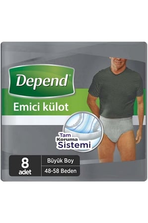 Emici Külot Hasta Bezi Büyük Erkek 48 Adet (6pk*8)