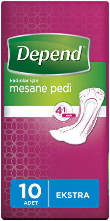 Depend Emici Külot Lohusa Pedi M- Medium - Kadın (10 Lu) + Mesane Pedi Kadın Ekstra (10 Lu) 4 Lü Set