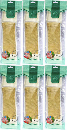Derma Naturel Palmiye Örme İpli Banyo Kemeri (8*24CM) (6 Lı Set)