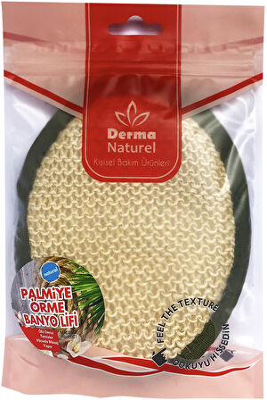 Derma Naturel Örme Banyo Yüz Lifi (15*24CM) MS-02 (2 Li Set)