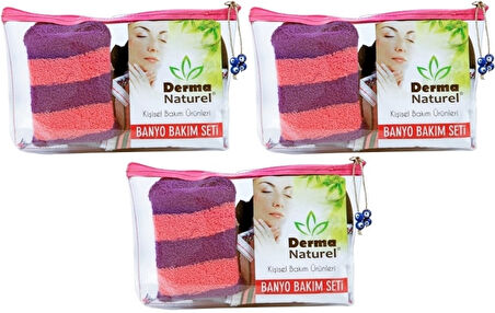 Derma Naturel Banyo Bakım Seti 4 Parça (3 Lü Set)