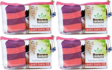 Derma Naturel Banyo Bakım Seti 4 Parça (4 Lü Set)