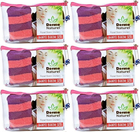 Derma Naturel Banyo Bakım Seti 4 Parça (6 Lı Set)