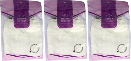 Derma Naturel Krep Lastikli Kese MS-20 (3 Lü Set)