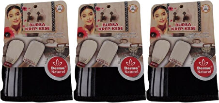 Derma Naturel Krep Kese - Siyah MS-28 (3 Lü Set)