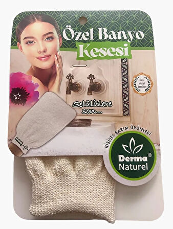 Derma Naturel Özel Banyo Kesesi MS-07 (4 Lü Set)