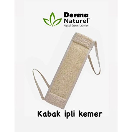 Derma Naturel Loofah İpli Kemer (Kabak) MS-12 (3 Lü Set)