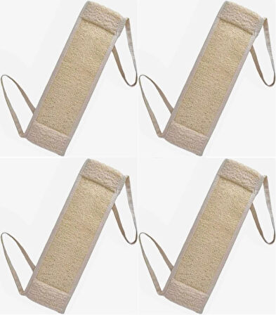 Derma Naturel Loofah İpli Kemer (Kabak) MS-12 (4 Lü Set)