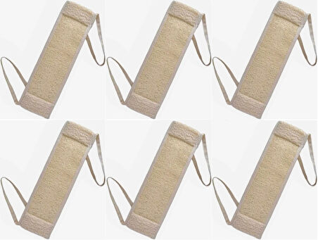 Derma Naturel Loofah İpli Kemer (Kabak) MS-12 (6 Lı Set)