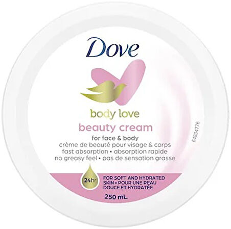 Dove Besleyici El ve Vücut Bakım Kremi 250ML Beauty Cream (Pembe) (3 Lü Set)