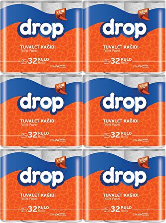 Drop Tuvalet Kağıdı Çift Katlı 192 Li Paket (6PK*32)