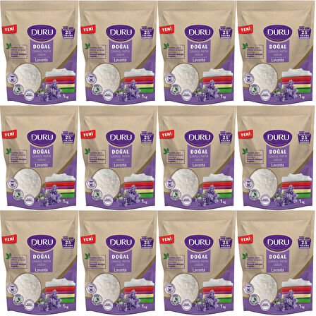 Duru Doğal Granül Matik Sabun Tozu Lavanta 12KG (12PK*1) (300 Yıkama)