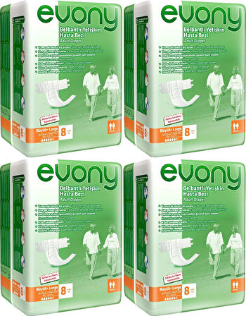 Evony Hasta Bezi Bel Bantlı Ekonomik Pk Büyük - L 32 Adet