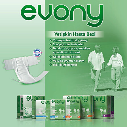 Evony Hasta Bezi Bel Bantlı Ekonomik Pk M - Orta - Medium 90 Adet