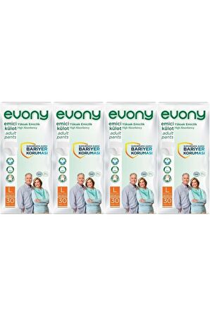 Hasta Bezi Yetişkin Emici Külot L-büyük Boy 120 Adet (4pk*30)