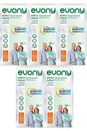 Hasta Bezi Yetişkin Emici Külot L-büyük Boy 150 Adet (5pk*30)