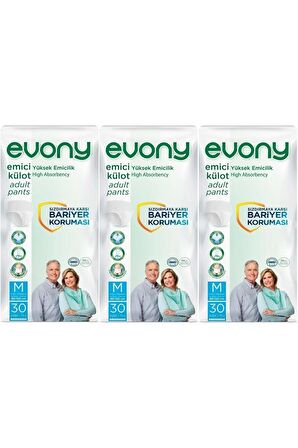 Hasta Bezi Yetişkin Emici Külot M-orta Boy 90 Adet (3pk*30)