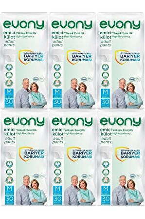 Hasta Bezi Yetişkin Emici Külot M-orta Boy 180 Adet (6pk*30)