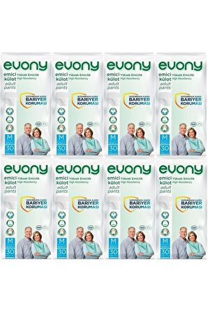 Hasta Bezi Yetişkin Emici Külot M-orta Boy 240 Adet (8pk*30)