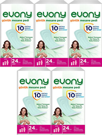 Evony Günlük Mesane Pedi Uzun 120 Adet (5PK*24)