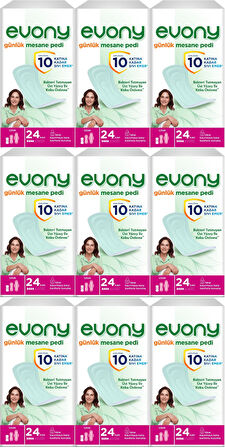 Evony Günlük Mesane Pedi Uzun 216 Adet (9PK*24)