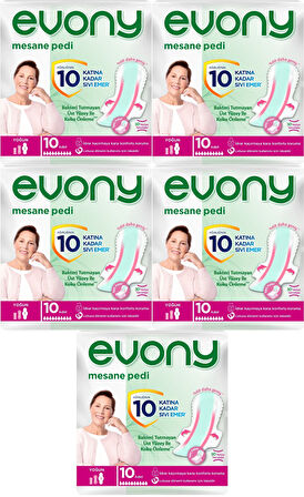 Evony Günlük Mesane Pedi Yoğun 50 Adet (5PK*10)