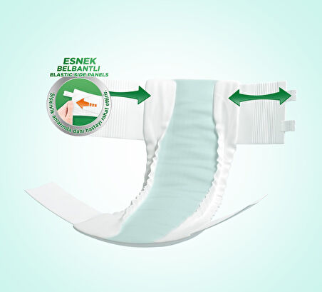 Evony Premium Hasta Bezi Yetişkin Bel Bantlı Tekstil Yüzey M-Orta 60 Adet