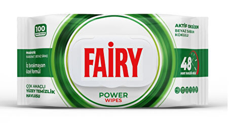 Fairy Yüzey Temizlik Havlusu 100 Yaprak Aktif Oksijen - Beyaz Sirke - Karbonat (2 Li Set) 200 Yaprak