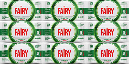 Fairy Yüzey Temizlik Havlusu 100 Yaprak Aktif Oksijen - Beyaz Sirke - Karbonat (9 Lu Set) 900 Yaprak