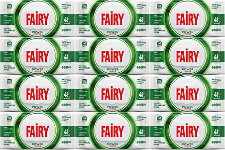 Fairy Yüzey Temizlik Havlusu 100 Yaprak Aktif Oksijen - Beyaz Sirke - Karbonat (12 Li Set) 1200 Yaprak