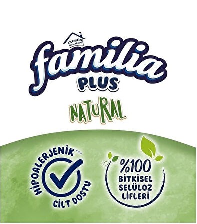 Familia Kağıt Havlu Natural (3 Katlı) Organik Bambu özlü 24 Lü Pk  (2PK*12)