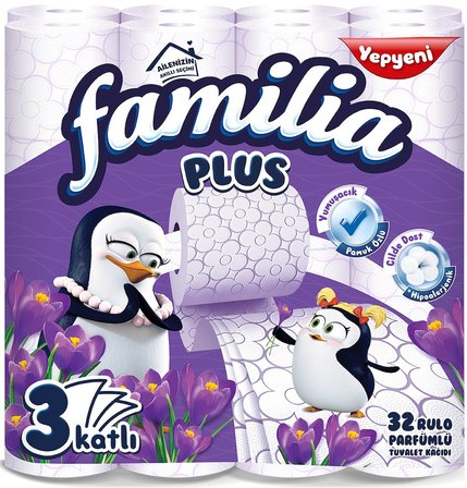 Familia Avantaj Set Plus Tuvalet Kağıdı 32 Li Rulo Sihirli Çiçekler + 12 Li Rulo Organik Bambu Özlü