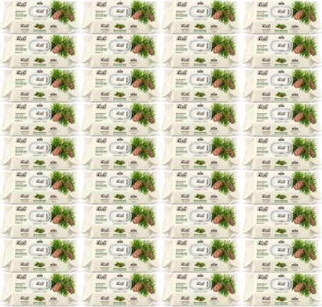 Fibril Islak Havlu Mendil 90 Yaprak Mistik Sedir Ağacı Plastik Kapaklı (36 Lı Set) 3240 Yaprak