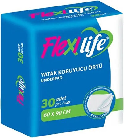 Flexi Life Kedi - Köpek - Evcil Hayvan Çiş Tuvalet Eğitim Pedi 60*90CM 150 Adet (5PK*30)
