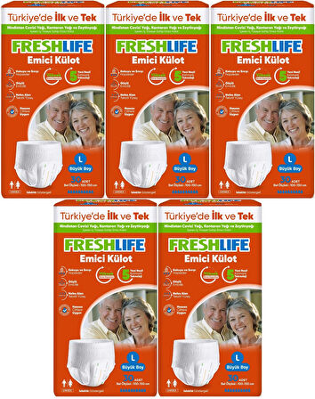 FreshLife Emici Külot Hasta Bezi Large - Büyük - L 150 Adet (5PK*30)